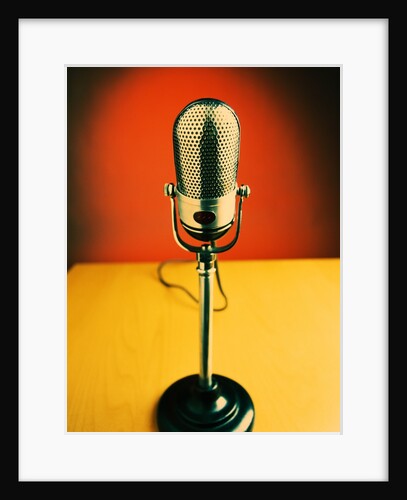 Vintage Microphone by Anonymous
