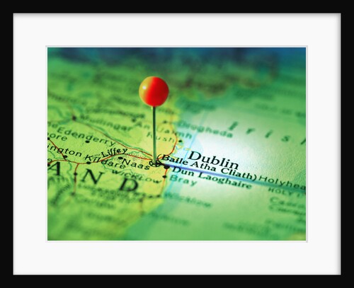 Dublin Marked on Map by Anonymous