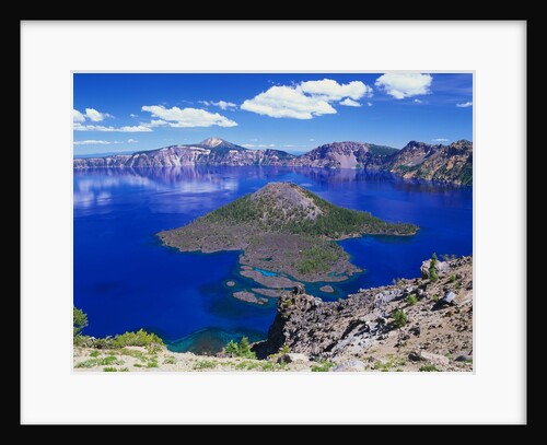 Wizard Island in Crater Lake by Anonymous