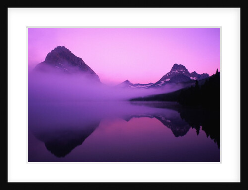 Fog Over Mountains and Lake by Anonymous