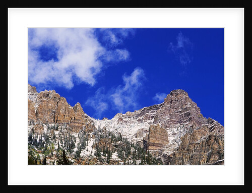 Fresh Snow on Mountain Peaks by Anonymous