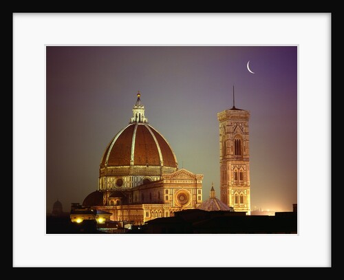Duomo and Campanile of Santa Maria del Fiore Seen from the West by Anonymous