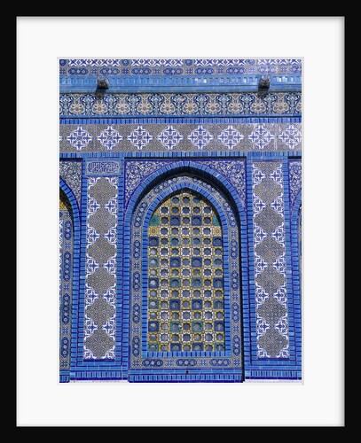 Exterior View of Window and Tilework on Dome of the Rock by Anonymous