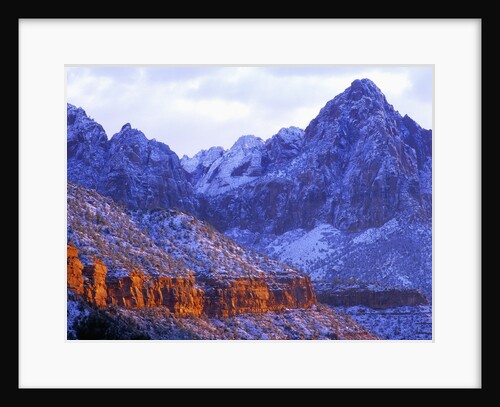 Sunset on Mountain Cliffs by Anonymous