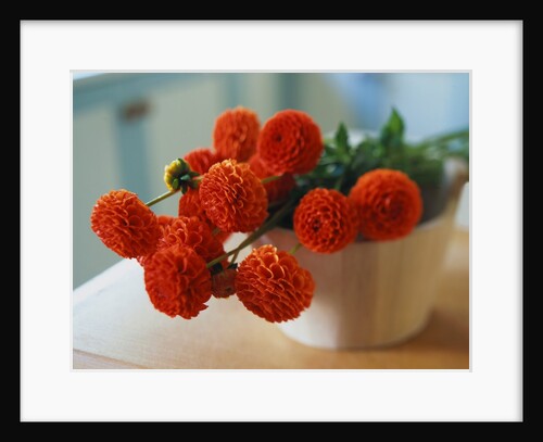 Red Chrysanthemums by Anonymous