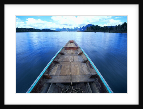 Long-tailed Boat on Chiaw-Lan Lake by Anonymous