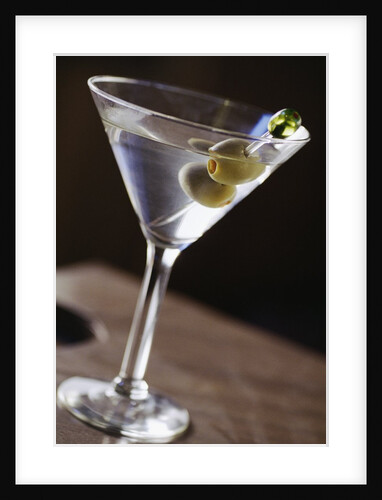 Olives in Martini Glass by Anonymous