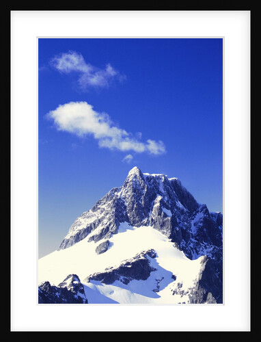 Snow Covered Mountain Peak by Anonymous