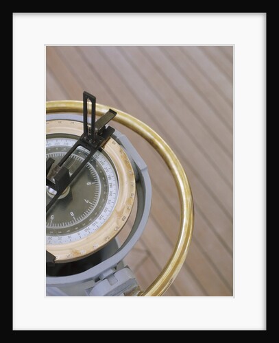 Navigational Compass on Deck of Sailboat by Anonymous