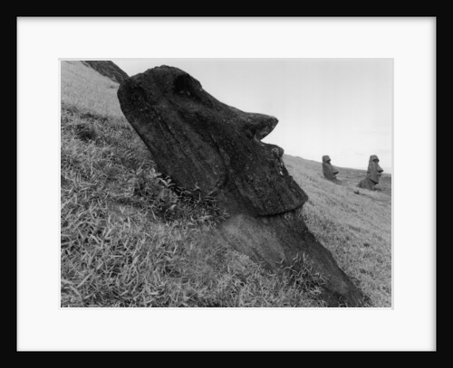Moai Lying on the Ground by Anonymous