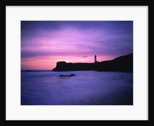 Yaquina Head Lighthouse at Sunset by Anonymous