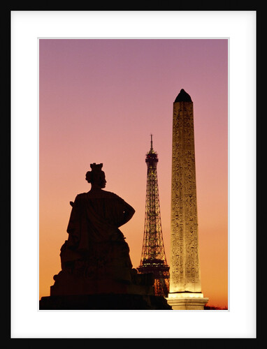 Obelisk of Luxor and Eiffel Tower by Anonymous