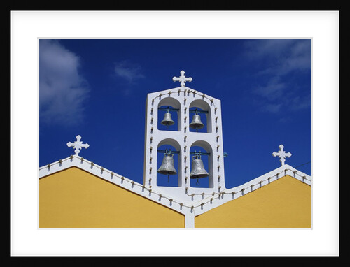 Church Bell Tower on Thira in Greece by Anonymous