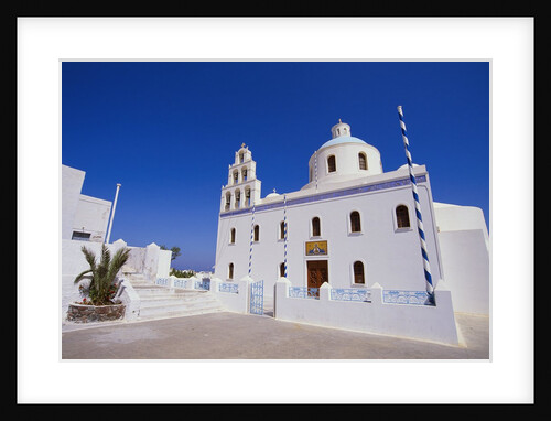 Church in Oia Village on Thira in Greece by Anonymous