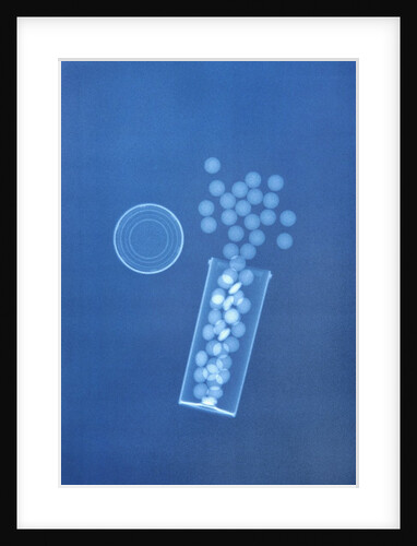 X-ray of Pills and Pill Bottle by Anonymous