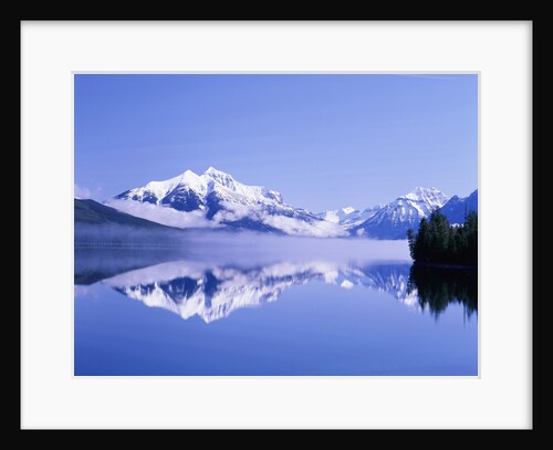 Mountains and Lake McDonald by Anonymous