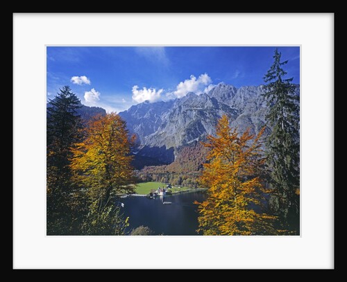 Sankt Bartholoma Church on Lake Konigssee by Anonymous