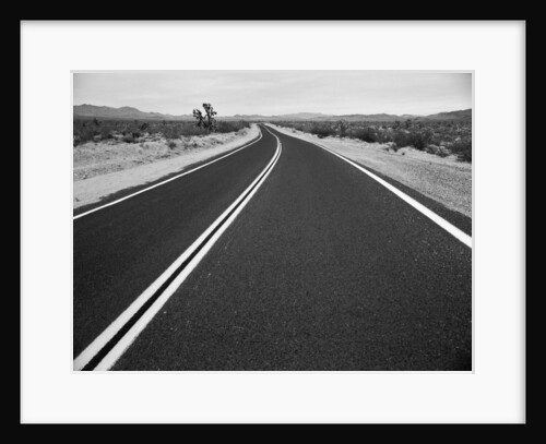 Open Road in Desert by Anonymous