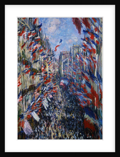 The Rue Montorgeuil, Paris, 30 June 1878 by Claude Monet