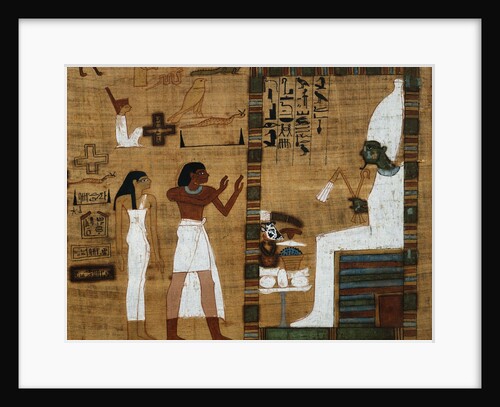 The Dead Before Osiris, the Supreme Judge from Book of the Dead by Anonymous
