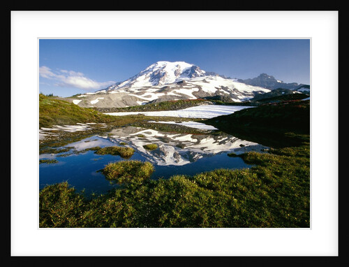 Alpine Lake Reflecting Mt. Rainier by Anonymous