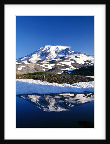 Alpine Lake Reflecting Mt. Rainier by Anonymous