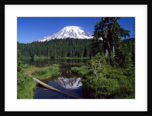 Mount Rainier and Reflection Lake by Anonymous