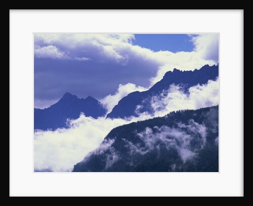 Mountains Shrouded by Clouds by Anonymous
