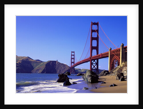 Beach and Golden Gate Bridge by Anonymous