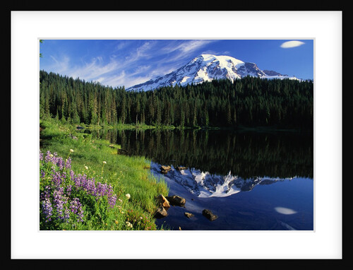 Reflection Lake and Mount Rainier by Anonymous