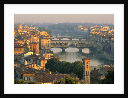 Florence and the Arno River by Anonymous