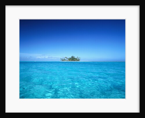 Sparkling Ocean and Tropical Island by Anonymous