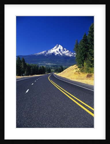Highway Approaching Mt. Hood by Anonymous
