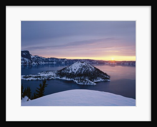 Sunrise over Crater Lake by Anonymous