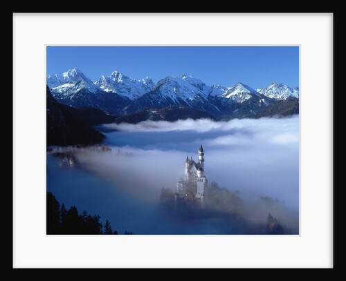 Neuschwanstein Castle Surrounded in Fog by Anonymous