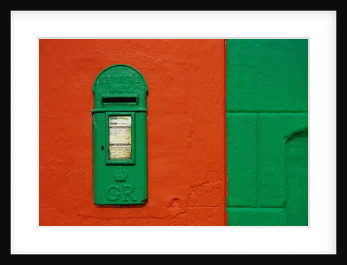 Bright Green Mail Slot by Anonymous