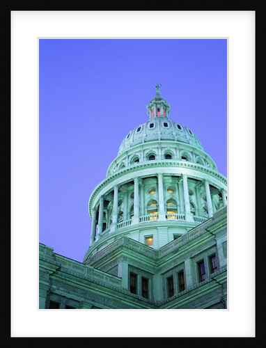 Texas State Capitol Dome at Dusk by Anonymous