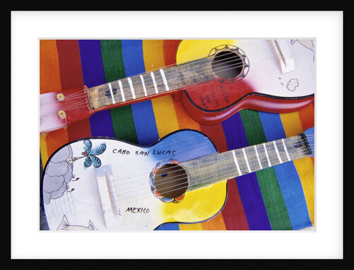 Colorful Souvenir Guitars by Anonymous