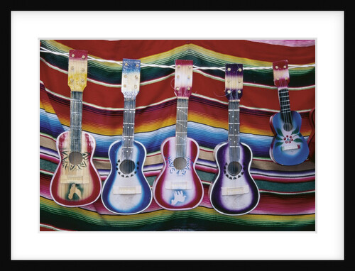Colorful Guitars Drying by Anonymous