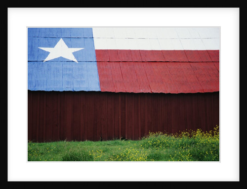 Texas Lone Star Design on Barn Roof by Anonymous