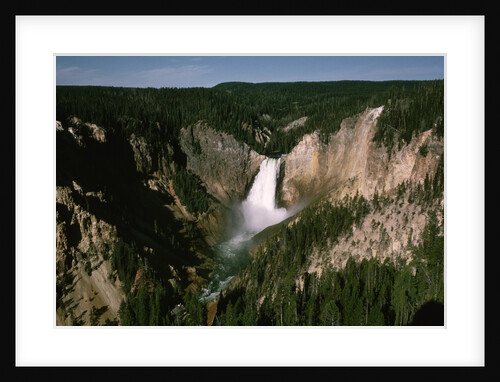 Lower Falls in Yellowstone National Park by Anonymous