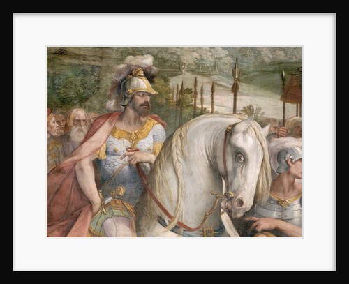 Detail Showing an Armored Man on Horseback from the Oath of the Horatii by Giuseppe Cesari