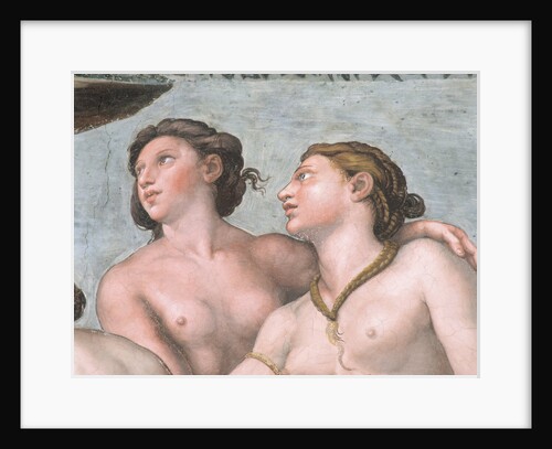 Detail of Two Graces from the Loggia of Cupid and Psyche by Raphael and His Workshop