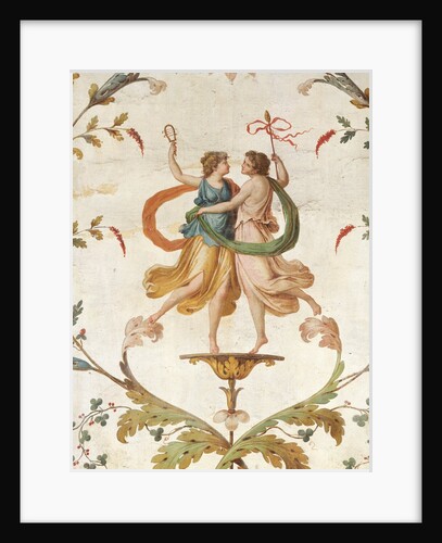 Fresco of Dancing Figures from the Neo-Classical Room in the Palazzo Spada by Anonymous