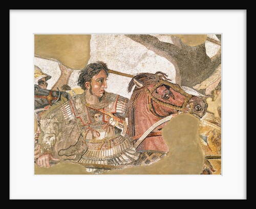 Detail of Alexander the Great from The Battle of Issus Roman Mosaic by Anonymous