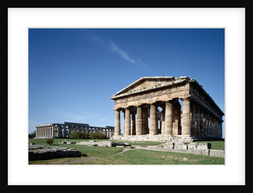 Exterior of the Temple of Neptune and Basilica of Paestum by Anonymous