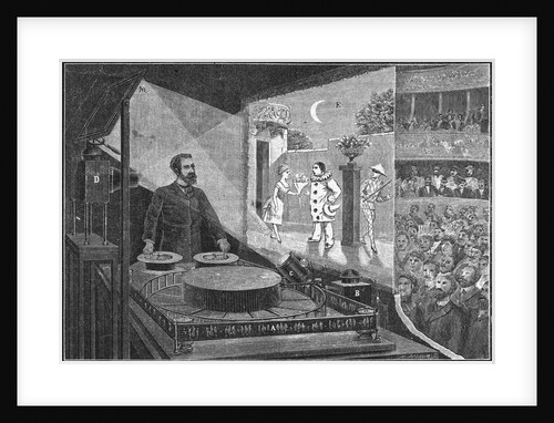 Emile Reynaud Testing Optical Theater by Anonymous