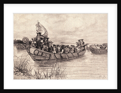 Antoine Laumet de La Mothe Commanding Seamen by Anonymous