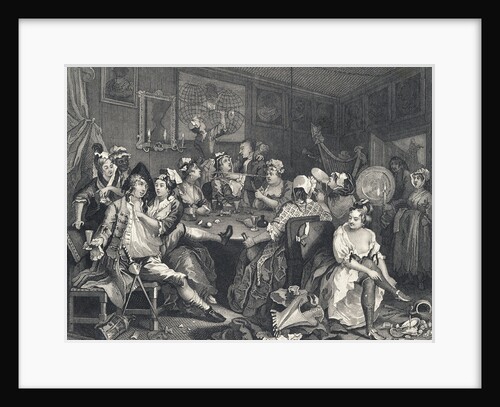Tavern Scene from the series A Rake's Progress by William Hogarth