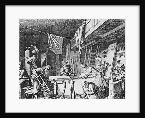 Workshop of a Furniture Maker by Anonymous